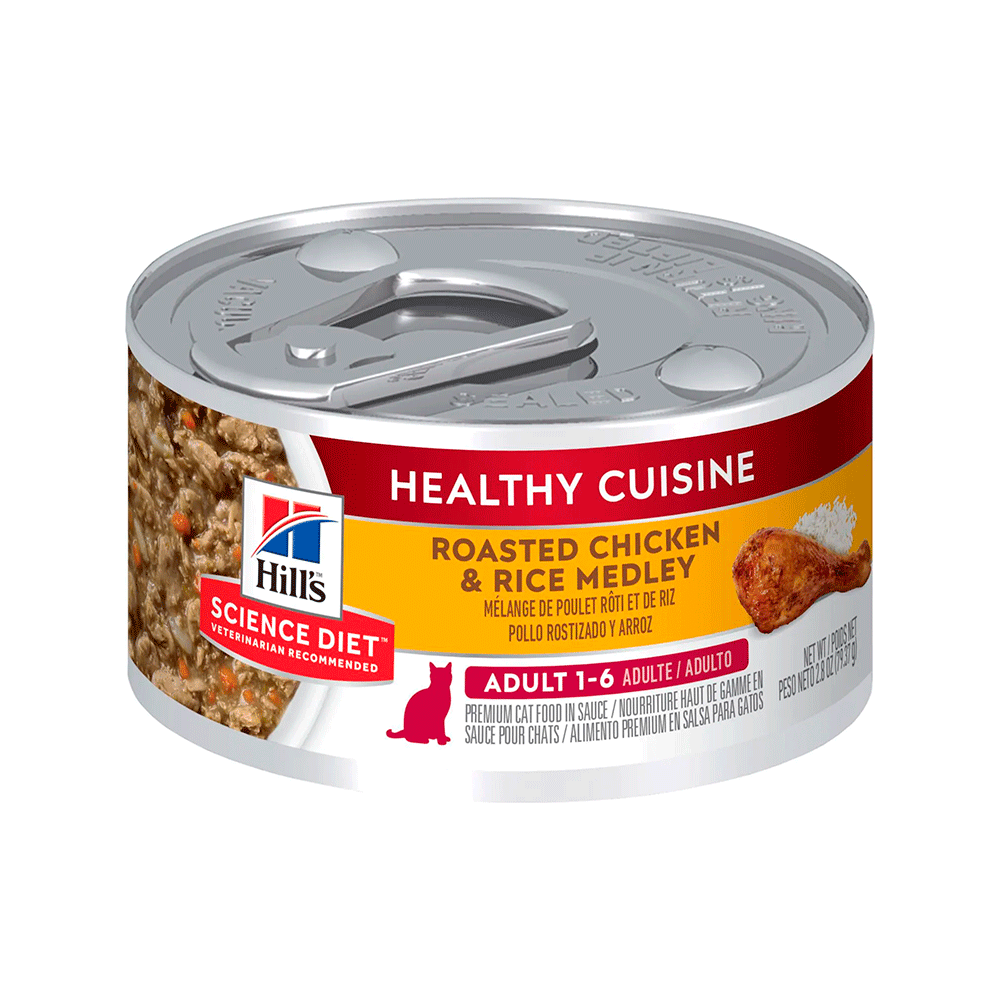 Lata Hill's Science Diet Gato Adulto Healthy Cuisine 80g Lata Hill's Science Diet Gato Adulto Healthy Cuisine 80g